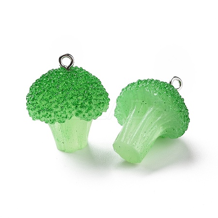 Opaque Resin Vegetables Pendants RESI-H144-01-1