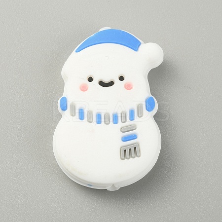 Christmas Theme Food Grade Eco-Friendly Silicone Beads SIL-WH0015-05A-1