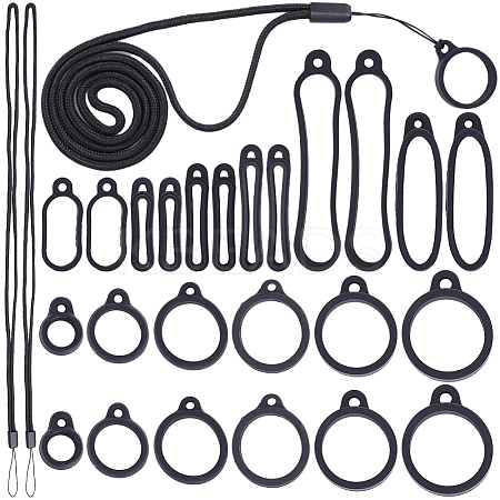 DIY Electronic Stylus & Lighter Silicone Holder Neck Lanyard Making Kit FIND-CP0002-41B-1