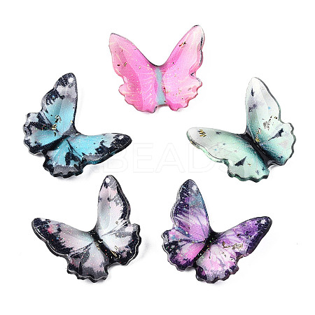 Transparent Epoxy Resin Cabochons CRES-T024-01A-1
