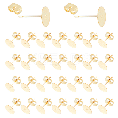 200Pcs 304 Stainless Steel Stud Earring Findings STAS-HS0001-19A-1