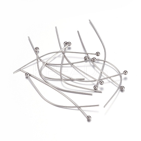 Tarnish Resistant 304 Stainless Steel Ball Head Pins LS-STAS-O105-04-0.6x40mm-1