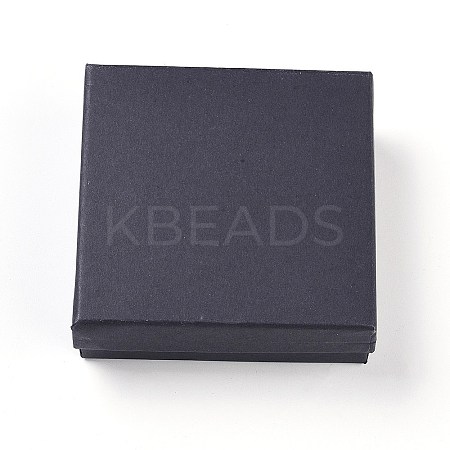 Kraft Cotton Filled Cardboard Paper Jewelry Set Boxes LS-X1-CBOX-G015-05-1