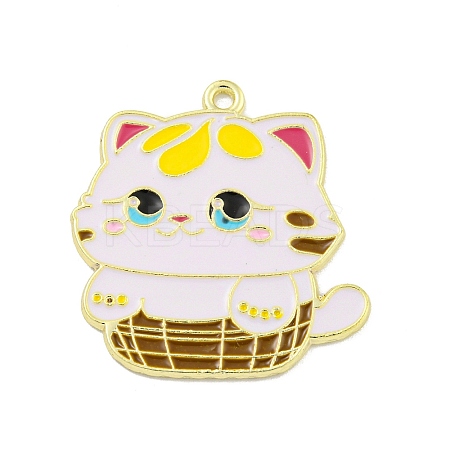 Cartoon Alloy Enamel Pendants ENAM-Z015-04G-02-1