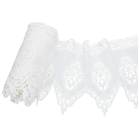 3 Yards Cotton Embroidery Flower Lace Trim OCOR-FG0002-87-1