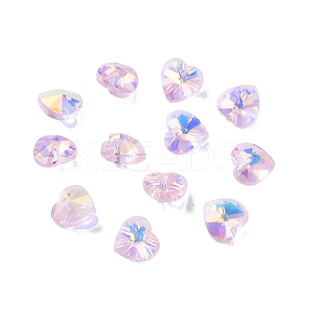 Electroplate Glass Charms GGLA-Z002-02H-1