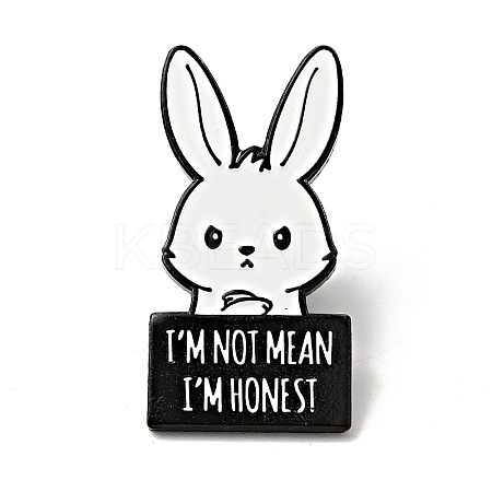 Word I'm Not Mean I'm Honest Enamel Pin JEWB-C018-01C-EB-1