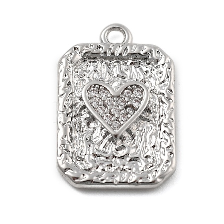 Brass Micro Pave Cubic Zirconia Pendants LS-KK-D283-30P-01-1