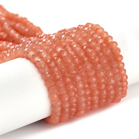 Baking Paint Imitation Jade Glass Bead Strands DGLA-A034-J4MM-A34-1