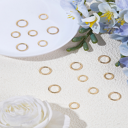 16Pcs 2 Styles 304 Stainless Steel Linking Rings STAS-LP0005-50-1