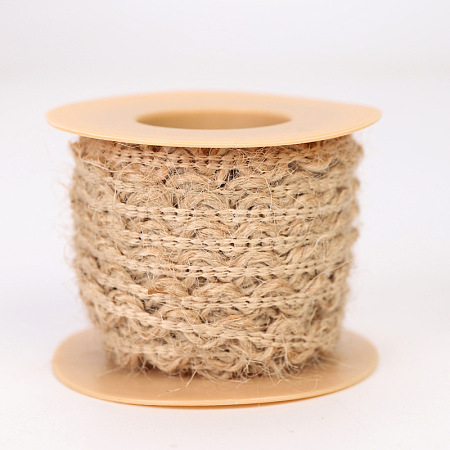 Natural Hollow-Out Burlap Lace Ribbon FABR-PW0001-245B-1