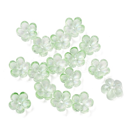Dyed & Heated Glass Bead Caps GLAA-C042-01L-1