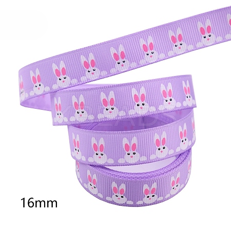 Easter Theme Polyester Grosgrain Ribbons EAER-PW0001-209B-1