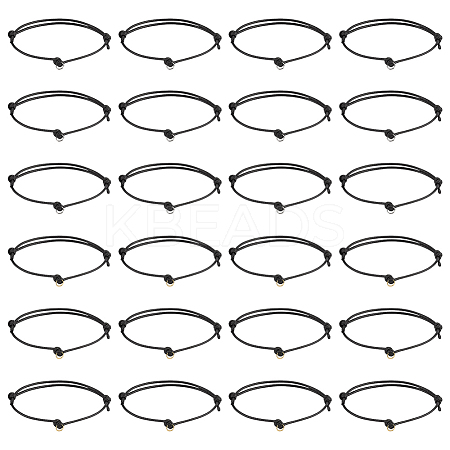 48Pcs 2 Colors Eco-Friendly Korean Waxed Polyester Cord Adjustable Bracelet Making AJEW-MA00002-1