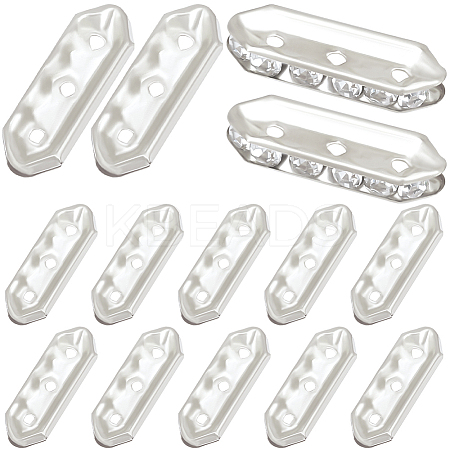 180Pcs 3-Hole Iron Grade A Rhinestone Bridge Spacers RB-BBC0001-04S-1