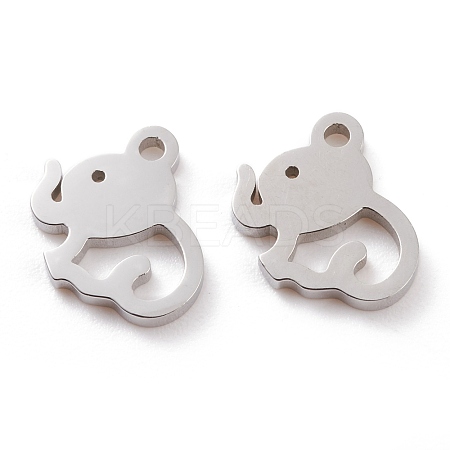 Non-Tarnish 304 Stainless Steel Charms STAS-Y002-12P-1