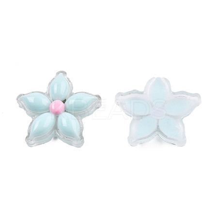 Transparent Resin Enamel Cabochons CRES-N018-053E-1