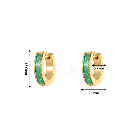 Stylish 304 Stainless Steel Hoop Earrings for Daily Wear AC1894-2-1