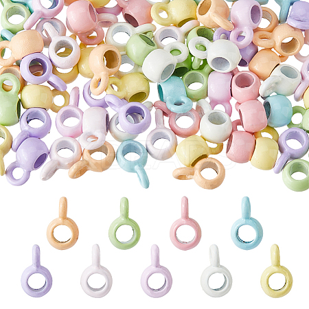 90Pcs 9 Colors Alloy Tube Bails FIND-DC0007-92-1
