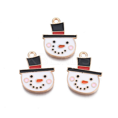 Christmas Alloy Enamel Pendants ENAM-Q442-49-1