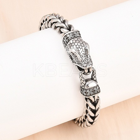 316 Surgical Stainless Steel Link Bracelets BJEW-C125-13-1