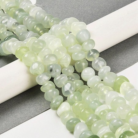 Natural New Jade Beads Strands G-G053-C02-01-1