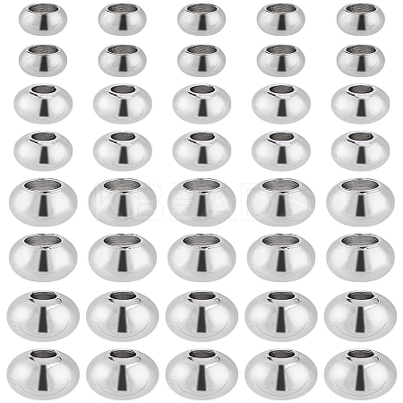 160Pcs 4 Styles 304 Stainless Steel Spacer Beads STAS-LP0002-11-1