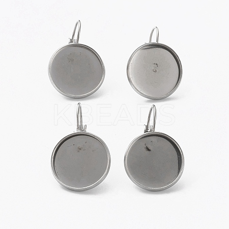 Tarnish Resistant 304 Stainless Steel Leverback Earring Findings LS-STAS-L253-005B-P-1