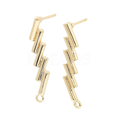 Brass Stud Earring Finding KK-C031-22G-1
