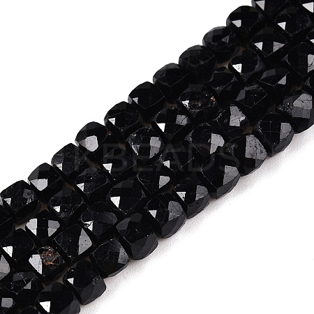 Natural Black Tourmaline Beads Strands G-N342-109A-1