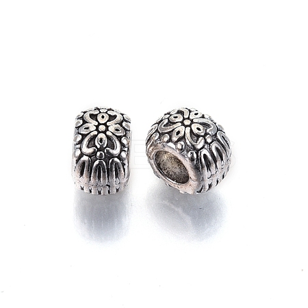 Tibetan Style Alloy European Beads TIBE-S314-75AS-RS-1