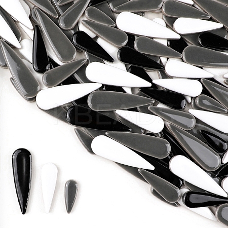 3 Styles Teardrop Shape Porcelain Mosaic Tiles PW-WGBCD43-29-1