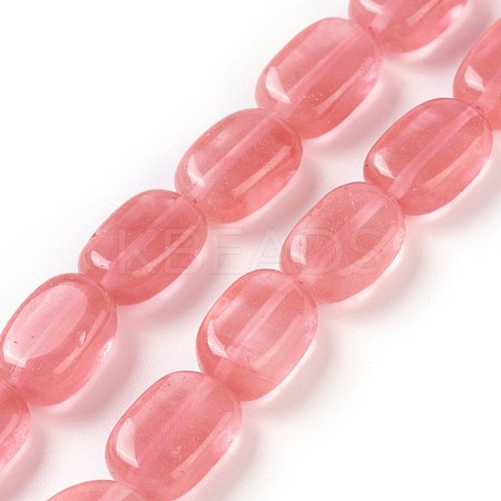 Cherry Quartz Glass Beads Strands G-I231-12-1