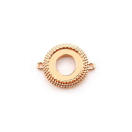 Brass Cabochon Connector Settings KK-TAC0014-05B-KCG-1