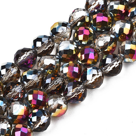 Electroplate Translucent Glass Beads Strands EGLA-N002-26-D02-1