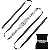 Flower Full Crystal & Montana Rhinestone Handmade Bridal Belts for Wedding Dresses AJEW-WH20006-233A-01-1