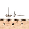 Tarnish Resistant Earring Cabochon Settings 304 Stainless Steel Ear Studs Blank Settings STAS-Q170-08-3