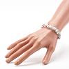 Synthetic White Howlite Chip Bead Stretch Bracelets for Children BJEW-JB06388-07-3