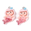 Opaque Resin Pendants LS-RESI-D055-037P-1