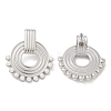 304 Stainless Steel ABS Imitation Pearl Stud Earrings EJEW-M069-02P-2