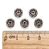 Brass Rhinestone Rondelle Space Beads RB-H035-22-4