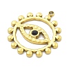 Ion Plating(IP) 304 Stainless Steel Rhinestone Pendants STAS-U034-03G-2
