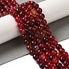 Dyed & Heated Natural Dragon Veins Agate Beads Strands X-G-P539-A01-25-1