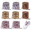 4 Pairs 4 Colors Polyester Leopard Print Pattern Lace Shoelaces DIY-FH0009-68-1