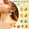 Bee Theme Wooden Stud Earrings WOOD-TA0002-64-8