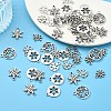 50Pcs 5 Styles Tibetan Style Alloy Charms FIND-YW0010-23-4