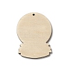 Single Face Printed Wood Big Pendants LS-WOOD-H102-02D-3