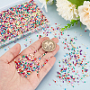 12Bags 12 Colors Opaque Glass Round Seed Beads GLAA-PH0003-32-3