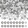 500Pcs Tibetan Style Alloy Flower Bead Caps TIBE-UN0001-15-1