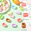 28Pcs 7 Colors Opaque Resin Cabochons RESI-CJ0004-67-3